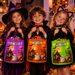 Custom LED Light Bucket Bag - Trick Or Treat Spooky
