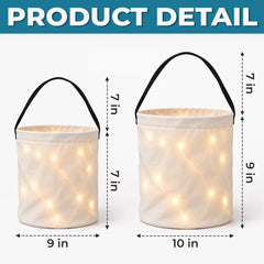 Custom LED Light Bucket Bag - Spooky Little Cutie