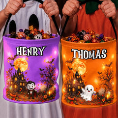 Custom LED Light Bucket Bag - Spooky Little Cutie
