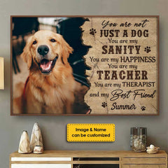 You're My Therapist - Personalized Horizontal Poster - Upload Image. Gift For Pet Lovers