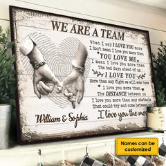 I Love You More Than Any Fight We Will Ever Have - Gift For Couples. Personalized Horizontal Poster