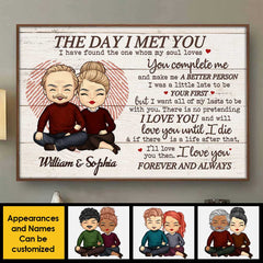 I Love You And Will Love You Until I Die - Gift For Couples. Husband Wife - Personalized Horizontal Poster