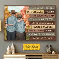Our Cheerful Journey Will Matter - Personalized Horizontal Poster - Gift For Couples. Husband Wife