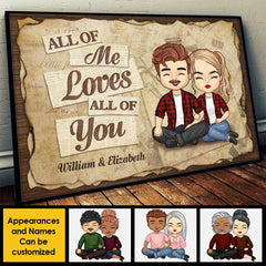 I Love You Completely - Gift For Couples. Husband Wife - Personalized Horizontal Poster