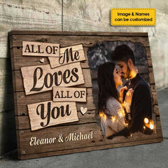 I Deeply Fall In Love With You - Personalized Horizontal Canvas - Upload Image. Gift For Couples. Husband Wife