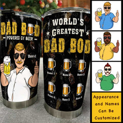 World's Greatest Dad Bod - Gift For Dad. Personalized Tumbler