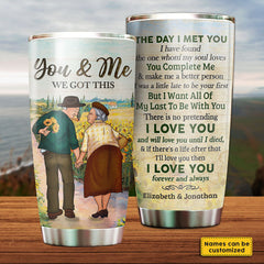 I Love You Forever And Always - Personalized Tumbler - Gift For Couples. Husband Wife