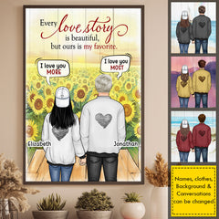 Every Love Story Is Beautiful. But Ours Is My Favorite - Gift For Couples. Personalized Vertical Poster