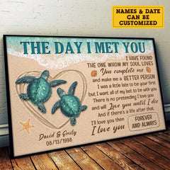 I'll Love You Until I Die - Personalized Horizontal Poster - Gift For Couples. Husband Wife