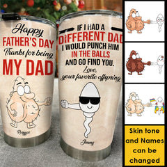 Happy Father's Day Thanks For Being My Dad - Gift For Dad. Gift For Father's Day - Personalized Tumbler