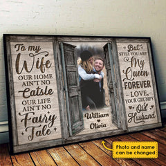 Still You Are My Queen Forever - Personalized Horizontal Poster - Upload Image. Gift For Couple