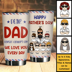 We Love You Every Day - Personalized Tumbler - Gift For Dad. Grandpa. Gift For Father's Day