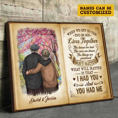 Staying Together Is The Only Precious Thing - Personalized Horizontal Canvas - Gift For Couples. Husband Wife