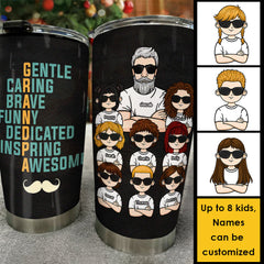 Grandpa Means Gentle Caring & More - Personalized Tumbler - Gift For Dad. Gift For Grandpa