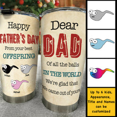 From Your Best Offspring - Personalized Tumbler - Gift For Dad. Gift For Father's Day