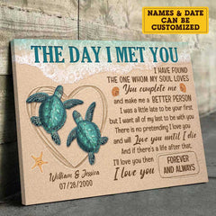 There Is No Pretending I Love You - Personalized Horizontal Canvas - Gift For Couples. Husband Wife