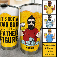 It's Not A Dad Bod. It's A Cute Father Figure - Gift For Dad. Grandpa - Personalized Tumbler