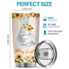 You Will Always Be My Little Girl And My Love For You Is Forever - Tumbler - To My Daughter. Gift For Daughter. Daughter Gift From Mom. Birthday Gift For Daughter