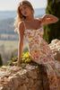 'Elia' Ivory Floral Midi Sundress