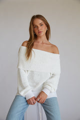 Kayla Plush Off the Shoulder Sweater