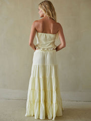 Simona Ruffle Tube Top