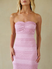 Tayshia Lace Midi Dress