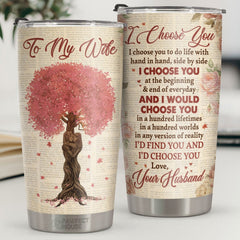 Every Love Story Is Beautiful But Ours Is My Favorite - Tumbler - Gift For Couples. Husband Wife