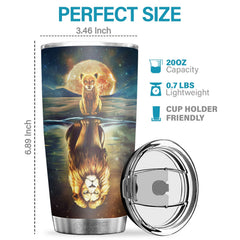 Just Believe In Yourself And Remember You Only Fail When You Stop Trying - Tumbler - To My Daughter. Gift For Daughter. Daughter Gift From Dad. Birthday Gift For Daughter
