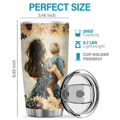 You Will Face Many Challenges In Life Just Do Your Best - Tumbler - To My Son. Gift For Son. Son Gift From Mom. Birthday Gift For Son
