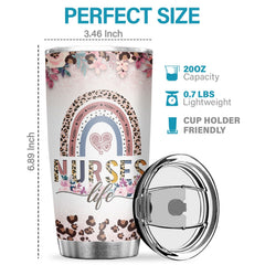 A Truly Great Nurse Is Hard To Find & Impossible To Forget - Tumbler - Appreciation. Graduation. Retirement. Thank You Gift For Nurse. Nurse Week Gift. Nurse Life