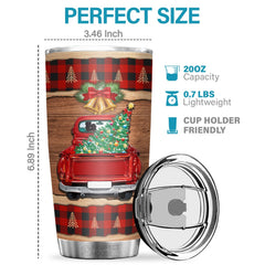 God Blessed The Broken Road That Led Me Straight To You - Tumbler - Christmas Gift For Family. Couple. Friends. Christmas Decoration. Holiday Gift