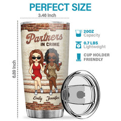 Best Friends Don't Judge Each Other - Bestie Personalized Custom Tumbler - Gift For Best Friends. BFF. Sisters