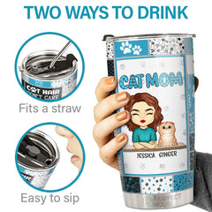 You Had Me At Meow - Cat Personalized Custom Tumbler -  Mother's Day. Birthday Gift For Pet Owners. Pet Lovers