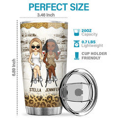 You're The She To My Nanigans - Bestie Personalized Custom Tumbler - Gift For Best Friends. BFF. Sisters
