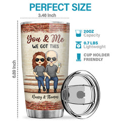 You & Me - Annoying Each Other For Decades & Still Going Strong - Couple Personalized Custom Tumbler - Gift For Husband Wife. Anniversary