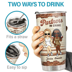 We Are Like A Really Small Gang - Bestie Personalized Custom Tumbler - Gift For Best Friends. BFF. Sisters