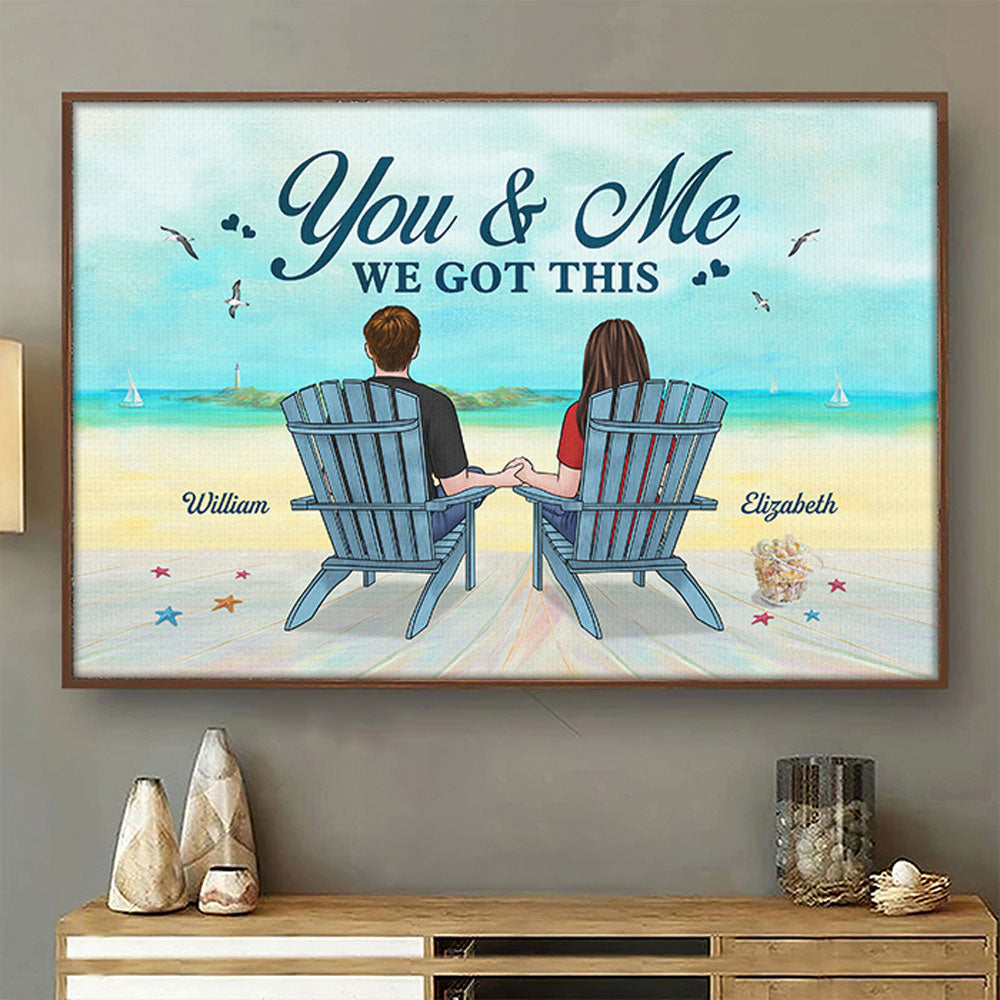 And So Together We Build A Life We Loved - Couple Personalized Custom Horizontal Poster - Gift For Husband Wife. Anniversary