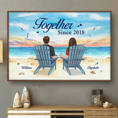 And So Together We Build A Life We Loved - Couple Personalized Custom Horizontal Poster - Gift For Husband Wife. Anniversary