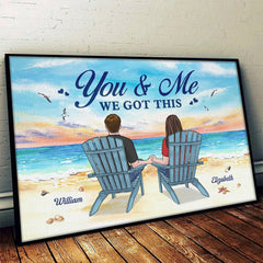 And So Together We Build A Life We Loved - Couple Personalized Custom Horizontal Poster - Gift For Husband Wife. Anniversary
