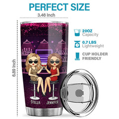 Friends Who Drink Together. Stay Together - Bestie Personalized Custom Tumbler - Gift For Best Friends. BFF. Sisters