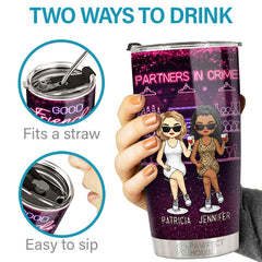 Good Friends Don't Let You Do Stupid Things…Alone - Bestie Personalized Custom Tumbler - Gift For Best Friends. BFF. Sisters