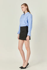 Twill Mini Skirt
