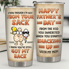 Being Your Kid Is Awesome - Family Personalized Custom Tumbler - Father's Day. Birthday Gift For Dad