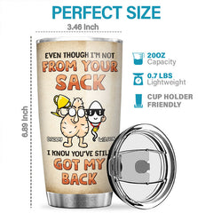 Being Your Kid Is Awesome - Family Personalized Custom Tumbler - Father's Day. Birthday Gift For Dad