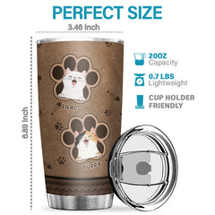 My Cats Think I'm Awesome - Personalized Tumbler - Gift For Cat Lovers. Cat Owners. Cat Gift. Gift For Pet Lovers