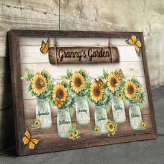 Grandma's Garden - Personalized Horizontal Canvas