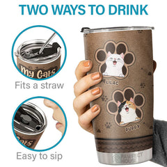 My Cats Think I'm Awesome - Personalized Tumbler - Gift For Cat Lovers. Cat Owners. Cat Gift. Gift For Pet Lovers