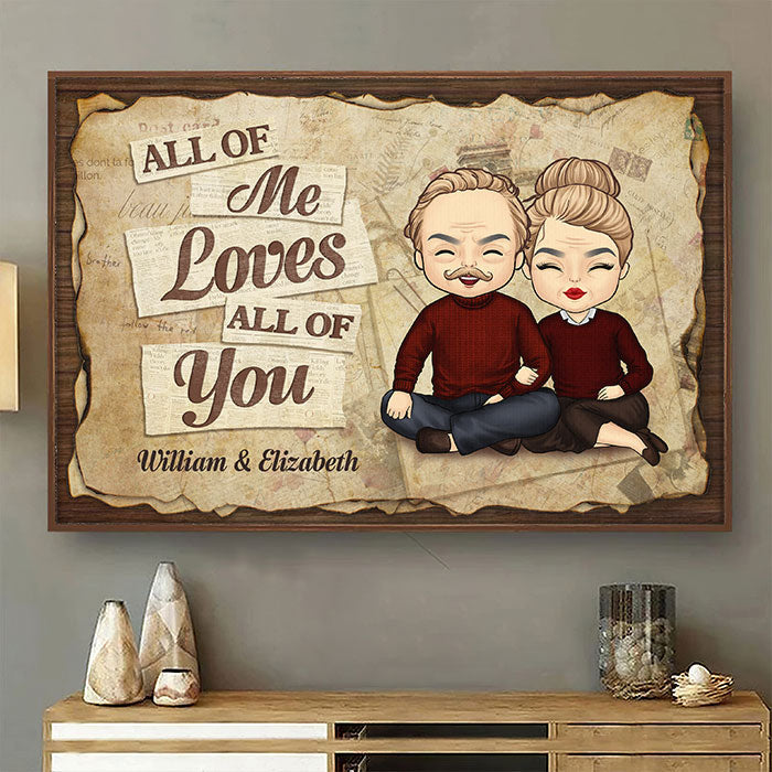 I Love You Completely - Gift For Couples. Husband Wife - Personalized Horizontal Poster