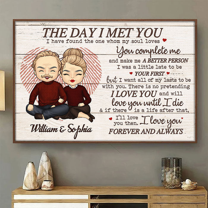 I Love You And Will Love You Until I Die - Gift For Couples. Husband Wife - Personalized Horizontal Poster