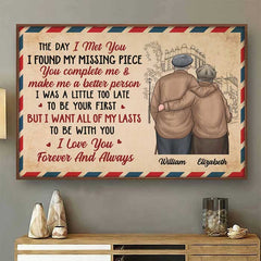 I Want All Of My Lasts To Be With You. I Love You. Forever & Always - Gift For Couples. Personalized Horizontal Poster